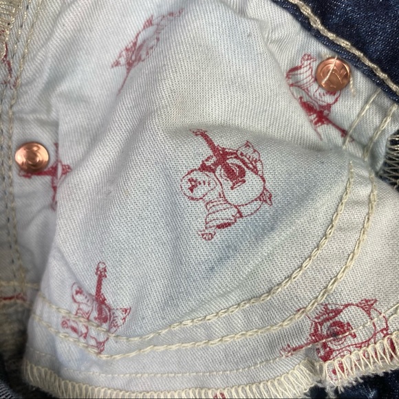 True Religion Rainbow Stitched Straight Jeans - Picture 10 of 13